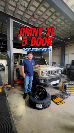 Small but terrible Suzuki Jimny XL availing our basic build package! #Suzuki #Jimny #XL #5DoorJimny #Wheels #Tires | Luis Gabriel Asesor