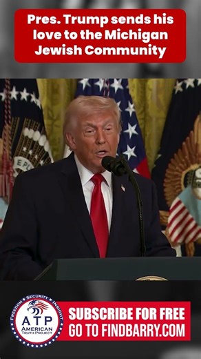 President Trump sends his love to the Jews in Michigan