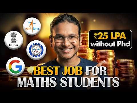 How to get ₹25 LPA after M.Sc Maths? | ISRO, DRDO, Google Jobs