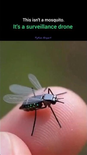 🦟 Is This a Mosquito or a Spy Drone? 🤯 #developer #tech #MosquitoDrone #SpyDrone #FutureTech #AI