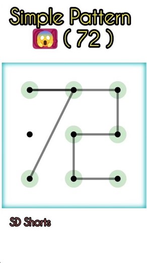 Simple Pattern 72 #pattern #simplepattern#hardpattern #shortvideo#shorts #youtubeshorts#patternlocks