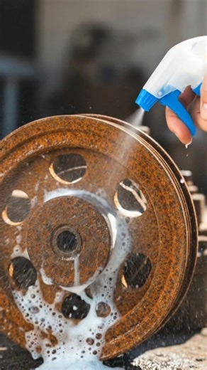 Extreme Rust Removal on Car Drive Pulley #rustremoval #cleaning #satisfying #rustcontrol #nowash