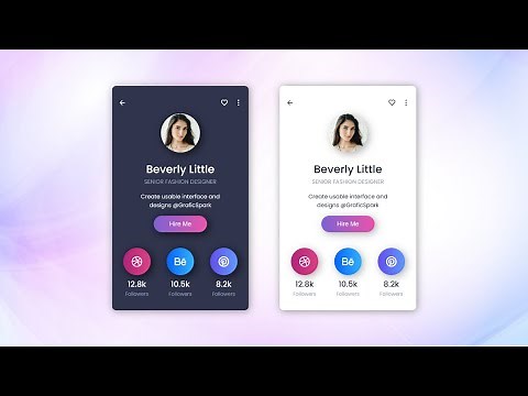 How to Create a Light and Dark Mode User Profile Card Using HTML and CSS