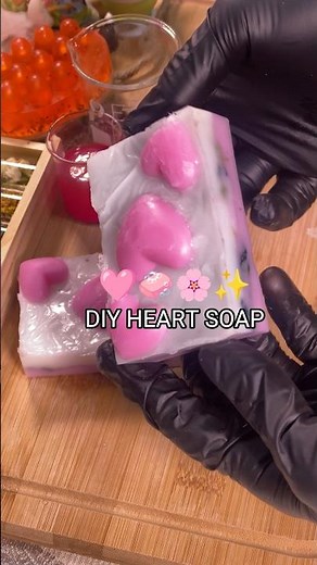 DIY Aesthetic Botanical Heart Soap🧼🌸|Step-by-Step guide #diy #soapmaking #asmr #shorts #viralvideo