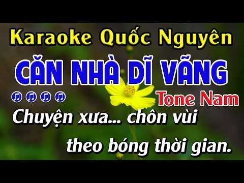 Căn Nhà Dĩ Vãng - Karaoke Tone Nam Em - Beat Nhạc Sống 2026 - Karaoke Quốc Nguyên