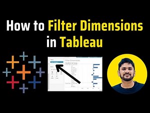 How to Filter Dimensions in Tableau | Tableau Tutorial | Amit Thinks | 2025