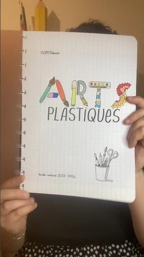 Page de garde - Arts plastiques ✏️📒