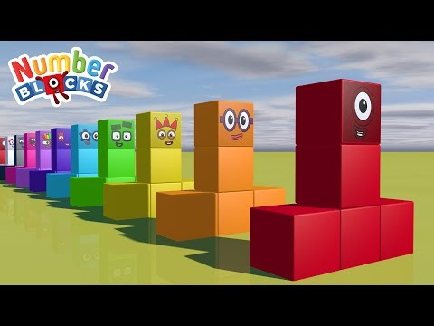 Counting Numberblocks on a Mathlink Learn Numbers 1 to 100 for Kids