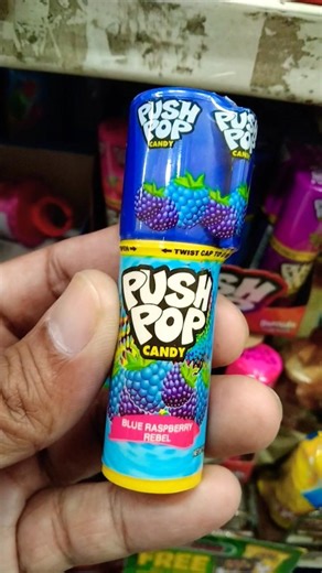 PUSH POP 🫐 #blue #raspberry #rebel #viral #trending #candy #shorts