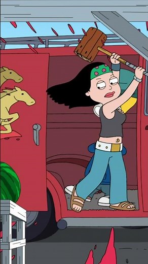Hayley swings and…fails #AmericanDad | TBS