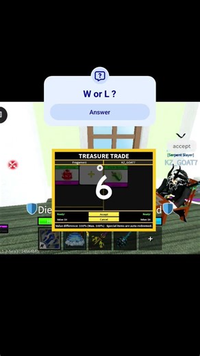 W or l ? 🤔#bloxfruits #roblox #gaming #shorts