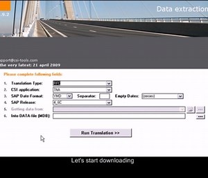 CSI tools for SAP CSIDT01 download and STAD data