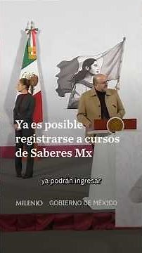 Inicia registro a Saberes Mx, el nuevo sistema público de cursos en línea