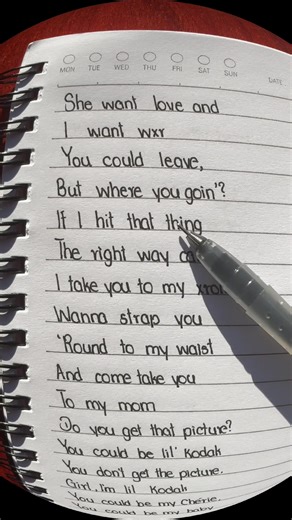 Love & Wxr - Kodak Black #kodakblack #lyrics #handwriting #foryou #fyp