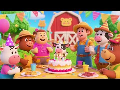 Baby Cow’s Birthday Song – Farm Friends Party | Nursery Rhymes & Kids Songs