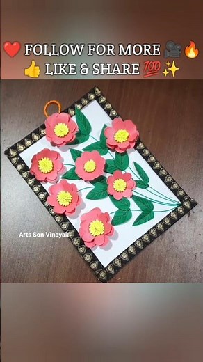 Paper Craft Magic ✂️ | 1 Minute Easy Beautiful Craft Idea 😍 | DIY Paper Art for Beginners #diycraft