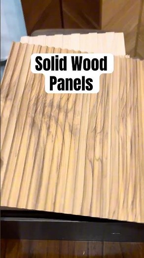 These Solid Wood Panels Work for Walls, Floors, and Doors #interiordesign #wallpanel