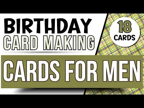 Easy MALE Birthday & Thank you card designs and ideas! Card making tutorial 2023 | Cards for men