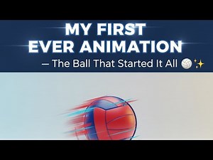 My First Ever Animation — The Ball That Started It All 🏐✨#FirstAnimation