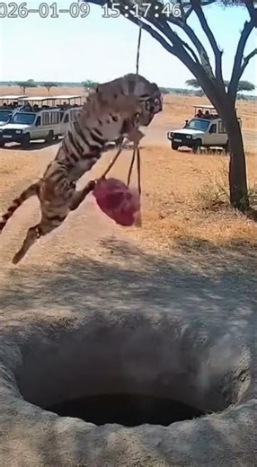 🐅 TIGER FAIL! Massive Beast in a Hole! 【驚愕】猛虎が穴に消える！監視カメラが捉えた衝撃の瞬間