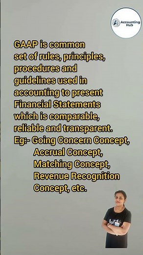GAAP Explained | Meaning of Generally Accepted Accounting Principles 📘✨