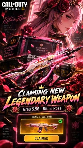 FREE Legendary Grau 5.56?! 😱 Rita’s Rose Secret Cache | CODM
