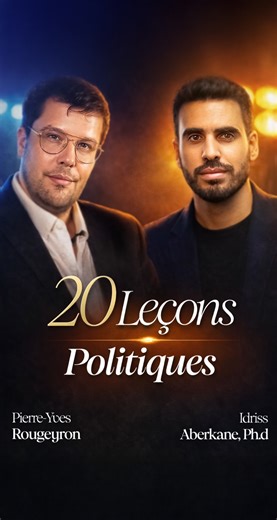 20 GRANDES LEÇONS DE POLITIQUE La masterclass publiée par notre partenaire Bebooda est désormais disponible dans le catalogue de Scanderia 🔥 Explorez les mécanismes profonds du pouvoir, de la légitimité et de la stratégie à travers l’histoire des nations et des grandes figures politiques. À l’aide d’exemples historiques, de cas concrets et de mises en perspective philosophiques, Idriss Aberkane et Pierre-Yves Rougeyron vous transmettent les clés pour mieux lire le monde contemporain et ses rapp