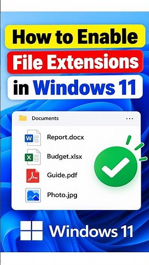 How to Enable File Extensions in Windows 11