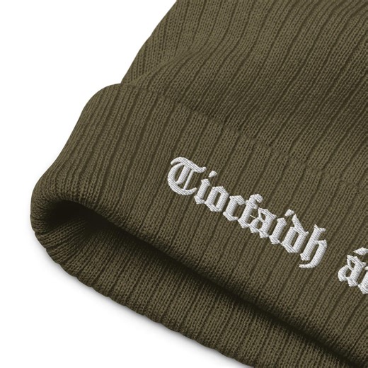Tiocfaidh ár Lá Embroidered Knit Beanie, Warm Tiocfaidh ár Lá Beanie for Him and Her - Etsy