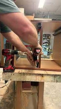 installing under mount drawer slides #woodworking #drawerslide #kitchen