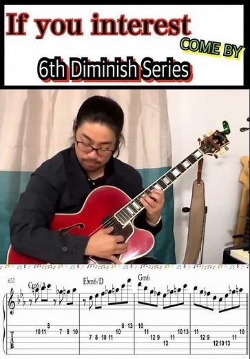 バリーハリス理論 枯葉でアドリブ 完結編 6th Diminished Scale with Autumn Leaves #shorts