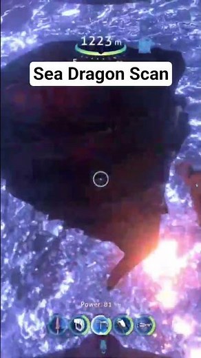 Scanning a Sea Dragon Leviathan in Subnautica #gaming#subnautica#shorts