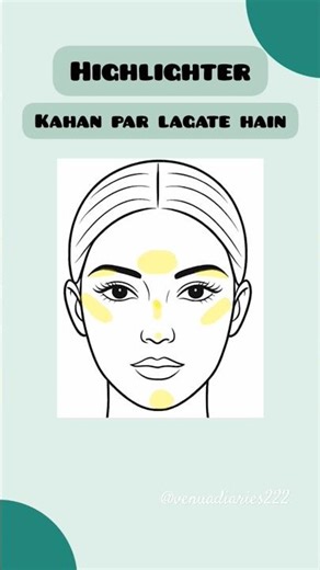 how to apply highlighter for all face shapes#howtoapply#trendingnow#highlightingtechnique