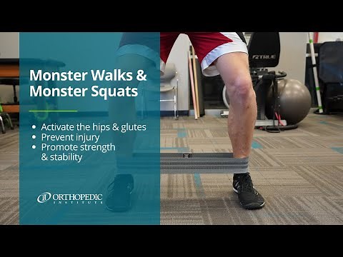 How to Perform: Monster Walks & Squats