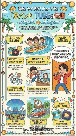 ☀️チューブ（TUBE）の伝説：夏を駆け抜けた40年