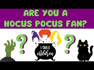 Hocus Pocus Trivia | Can You Guess Their Name? | Fun Trivia