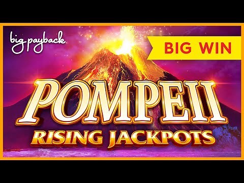 SURPRISE WIN! Pompeii Rising Jackpots Slot - BIG WIN BONUS!
