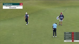 Sahith Theegala cards 22-footer for birdie at Genesis Scottish Open
