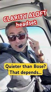 CLARITY ALOFT - Quieter than Bose A30? My opinion, yes but only by a little bit. | Fly_With_Henry