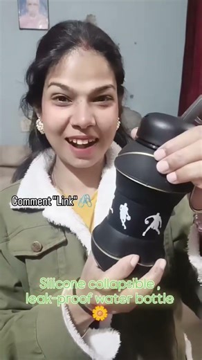Silicone water bottle 🌼 by @meeshoapp #siliconewaterbottle #reels #meesho #meeshofind