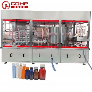 [Hot Item] High Speed Vial Oral Liquid Plastic Bottle Filling Screw Capping Labeling Packing Machine