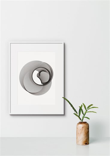 Dibujo a tinta con plotter de pluma / Obra de arte geométrica abstracta de línea fina / Dibujo único en tinta negra / A3 / Edición limitada / Órbita 06 - No es una impresión - Etsy España