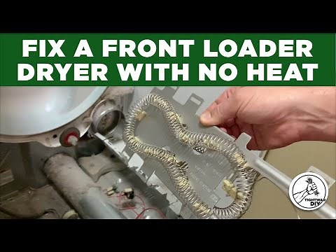 Fix Dryer With No Heat | Whirlpool Duo Dryer Repair | Replace Heating Element in Front Loader Dryer