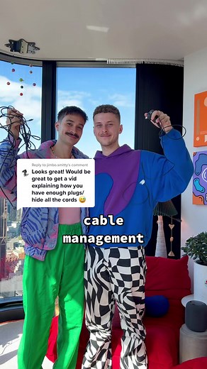 Reply to @jimbo.smitty a look into how we manage all our cables 🕺🕺 #cablemanagement #cleantok #home