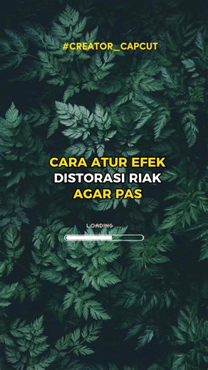 Pengaturan Efek Distorsi Riak di CapCut