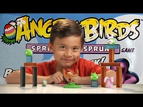 Angry Birds SPRING HAS SPRUNG Game!!! Destroy the BUNNY PIG!