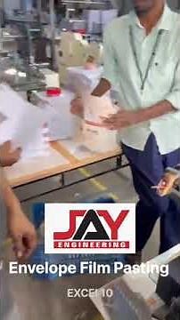 Envelope film pasting automatic machine