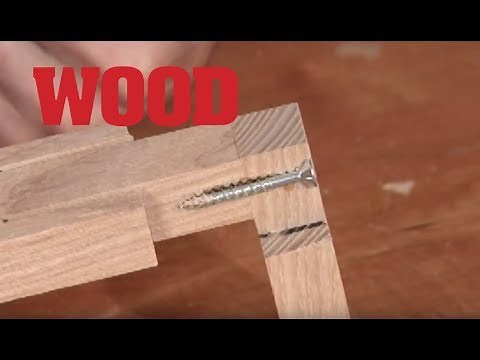 How To Make A Screw Joint - WOOD magazine