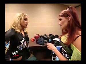 Trish Stratus And Lita Backstage Brawl
