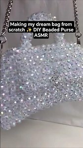 DIY Aesthetic Beaded Bag 👜 | Easy Step-by-Step Tutorial for Beginners #beadedbag #diy #handmade #fyp